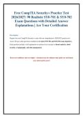 CompTIA Security&plus; Practice Exam 2027 &lpar;SY0-701 & 702 Questions with Answers&rpar;