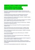 ANNUAL DOD CYBER AWARENESS CHALLENGE EXAM GUIDE QUESTIONS AND ANSWERS