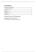 Samenvatting perspectieven op bewegen&comma; bewegingsonderwijs blok 1
