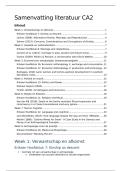 Samenvatting literatuur CA2