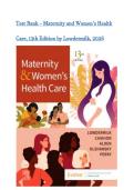 Test Bank - Maternity and Women&rsquo;s Health Care&comma; 13th Edition &lpar;Lowdermilk&comma; 2026&rpar; Latest Edition