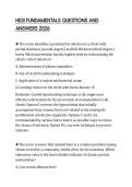 HESI FUNDAMENTALS QUESTIONS AND ANSWERS 2026