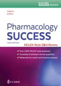 Test Bank  for NCLEX Pharmacology &sol; Questions & verified Answers with rationales by colgrove Doherty &lpar;3rd Edition&rpar;&period; 2026 latest update&period;