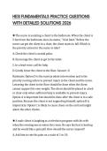 HESI FUNDAMENTALS PRACTICE QUESTIONS WITH DETAILED SOLUTIONS 2026