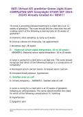 VATI Virtual ATI predictor Green Light Exam COMPLETED VATI Greenlight STUDY SET 2024-20245 Already Graded A NEW