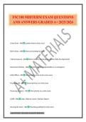 FSC100 MIDTERM EXAM QUESTIONS AND ANSWERS GRADED A&plus; 2025&sol;2026