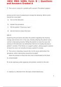 HESI MED SURG FORM B QUESTIONS AND ANSWERS GRADED A