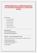 GLOBUS Simulation Quiz 1 Exam QUESTIONS & ANSWERS 2024 &lpar; A&plus; GRADED 100&percnt; VERIFIED&rpar;