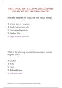 MRSO MOCK TEST 1 &lpar;ACTUAL 2025-2026&rpar; WITH QUESTIONS AND VERIFIED ANSWERS