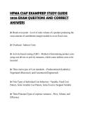 HFMA CSAF EXAMPREP STUDY GUIDE 2026 EXAM QUESTIONS AND CORRECT ANSWERS