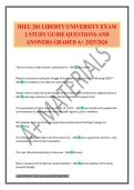 HIEU 201 LIBERTY UNIVERSITY EXAM 2 STUDY GUIDE QUESTIONS AND ANSWERS GRADED A&plus; 2025&sol;2026