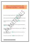 IBCLC EXAM QUESTIONS AND ANSWERS GRADED A&plus; 2025&sol;2026