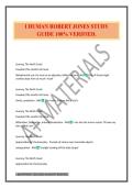 I HUMAN ROBERT JONES STUDY GUIDE 100&percnt; VERIFIED&period;