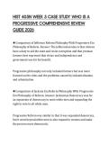 HIST 405N WEEK 5 CASE STUDY WHO IS A PROGRESSIVE COMPREHENSIVE REVIEW GUIDE 2026