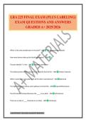LRA 225 FINAL EXAM &lpar;PLUS LABELING&rpar; EXAM QUESTIONS AND ANSWERS GRADED A&plus; 2025&sol;2026