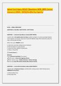 Spinal Cord Injury NCLEX &lbrace;Questions With 100&percnt; Correct Answers&rcub; &lpar;2024 &sol; 2025&rpar;&lpar;Verified by Experts&rpar;