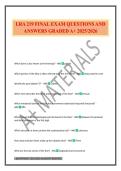 LRA 219 FINAL EXAM QUESTIONS AND ANSWERS GRADED A&plus; 2025&sol;2026