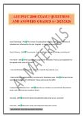 LSU PSYC 2000 EXAM 3 QUESTIONS AND ANSWERS GRADED A&plus; 2025&sol;2026