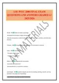 LSU PSYC 2000 FINAL EXAM QUESTIONS AND ANSWERS GRADED A&plus; 2025&sol;2026