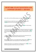 MGMT 4660&colon; EXAM 5 QUESTIONS AND ANSWERS GRADED A&plus; 2025&sol;2026
