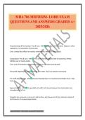 MHA 706 MIDTERM- LORD EXAM QUESTIONS AND ANSWERS GRADED A&plus; 2025&sol;2026