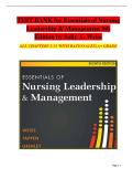 Test Bank for Leadership & Management&comma; 8th Edition PDF 2026 &ndash; Complete Questions and Answers