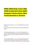 HFMA CRCR Exam Bundle 2026 &vert; Full Practice Exams &plus; Study Guide &vert; Latest HFMA Update &vert; Guaranteed Success