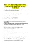 EPIC EDI101 BRIDGES INTERFACES EXAM QUESTIONS WITH CORRECT ANSWERS