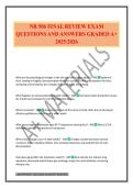 NR 506 FINAL REVIEW EXAM QUESTIONS AND ANSWERS GRADED A&plus; 2025&sol;2026