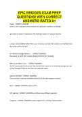 Epic Bridges Exam Prep QUESTIONS WITH CORRECT ANSWERS RATED A&plus;