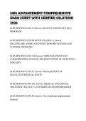 HM2 ADVANCEMENT COMPREHENSIVE EXAM SCRIPT WITH VERIFIED SOLUTIONS 2026