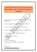 NR507 MIDTERM&comma; NR 507 FINAL EXAM QUESTIONS AND ANSWERS GRADED A&plus; 2025&sol;2026