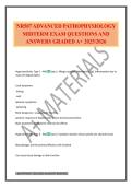 NR507 ADVANCED PATHOPHYSIOLOGY MIDTERM EXAM QUESTIONS AND ANSWERS GRADED A&plus; 2025&sol;2026