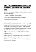 HM2 ADVANCEMENT EXAM STUDY GUIDE COMPLETE QUESTIONS AND SOLUTIONS 2026