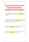 WGU D217 Exam Questions & Solutions 2025&sol;2026 &vert; Accounting Information Systems & Auditing
