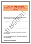NRNP 6645 MIDTERM EXAM QUESTIONS AND ANSWERS GRADED A&plus; 2025&sol;2026