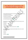 NSG 3500 EXAM 3 QUESTIONS AND ANSWERS GRADED A&plus; 2025&sol;2026