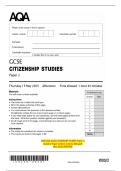 2025 AQA GCSE CITIZENSHIP STUDIES Paper 2   Question Paper & Mark Scheme &lpar;Merged&rpar;   May 2025 &lbrack;VERIFIED&rsqb;