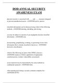 DOD ANNUAL SECURITY AWARENESS EXAM QUESTIONS AND ANSWERS 2026