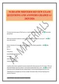 NURS 6550 MIDTERM REVIEW EXAM QUESTIONS AND ANSWERS GRADED A&plus; 2025&sol;2026