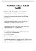 BUSINESS MAIL ACADEMY EXAM QUESTIONS AND ANSWERS 2026