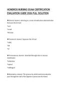 HONDROS NURSING EXAM CERTIFICATION EVALUATION GUIDE 2026 FULL SOLUTION
