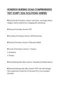 HONDROS NURSING EXAM COMPREHENSIVE TEST SCRIPT 2026 SOLUTIONS VERIFIED
