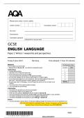 2025 AQA GCSE ENGLISH LANGUAGE Paper 2 Writers&rsquo; Viewpoints and Perspectives   Question Paper & Mark Scheme &lpar;Merged&rpar; June 2025 &lbrack;VERIFIED&rsqb;  8700&sol;2 