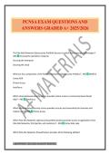 PCNSA EXAM QUESTIONS AND ANSWERS GRADED A&plus; 2025&sol;2026