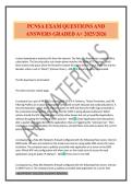 PCNSA EXAM QUESTIONS AND ANSWERS GRADED A&plus; 2025&sol;2026