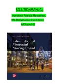 Solution Manual for International Financial Management&comma; 9th Edition By Cheol Eun&comma; Bruce G&period; Resnick&comma; Verified Chapters 1 - 21&comma; Complete Newest Version