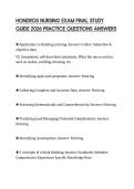 HONDROS NURSING EXAM FINAL STUDY GUIDE 2026 PRACTICE QUESTIONS ANSWERS