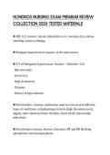 HONDROS NURSING EXAM PREMIUM REVIEW COLLECTION 2026 TESTED MATERIALS
