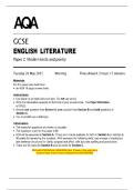 2025 AQA GCSE ENGLISH LITERATURE Paper 2 Modern Texts and Poetry   Question Paper & Mark Scheme &lpar;Merged&rpar; May 2025 &lbrack;VERIFIED&rsqb;   